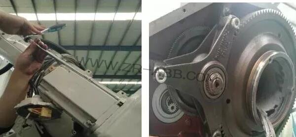 ABB機器人IRB6640四軸伺服電機更換服務